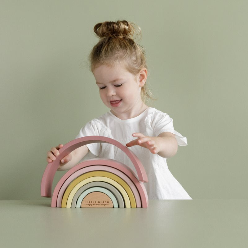 Arcobaleno in legno Pink - Little Dutch
