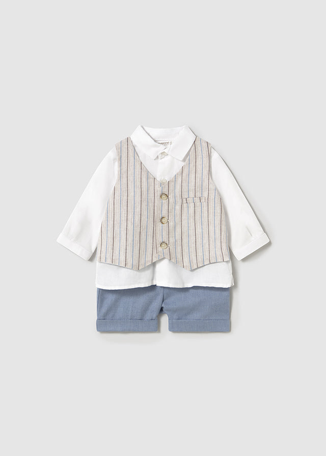 COMPLETO ELEGANTE CON GILET  - Mayoral Newborn