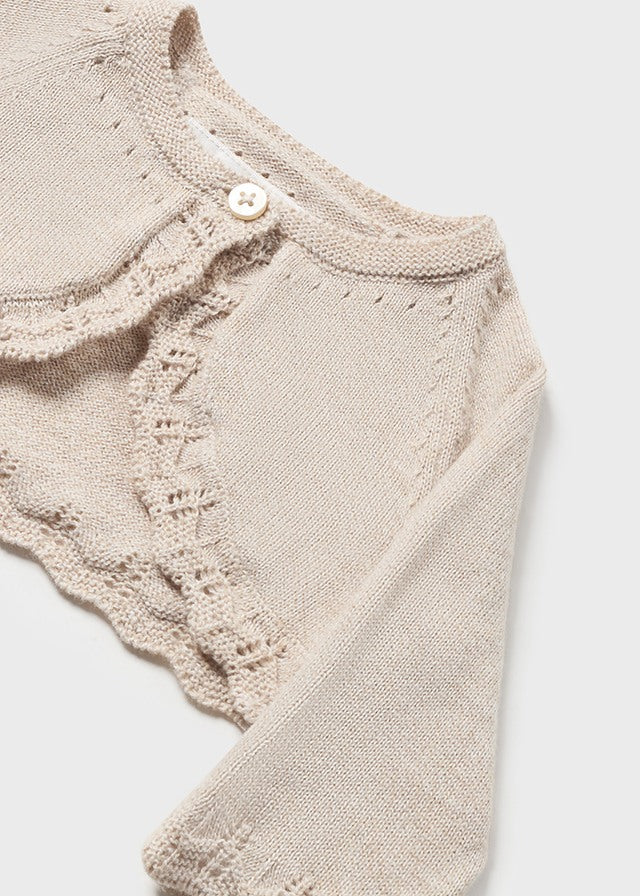 GARDIGAN IN MAGLIA BEIGE - Mayoral Newborn