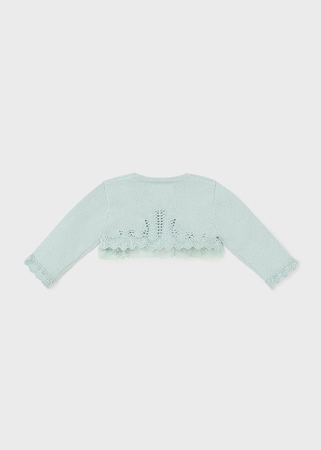 CARDIGAN IN TRICOT VERDE - Mayoral Newborn