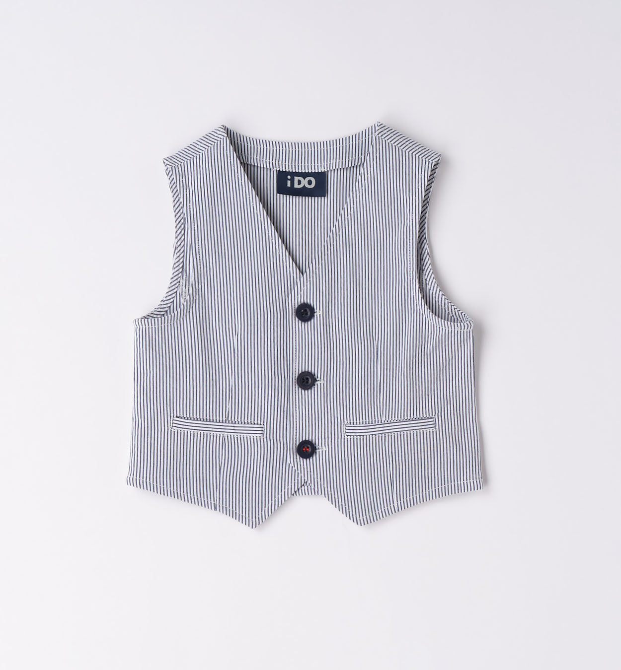 Gilet elegante bambino microriga - iDO