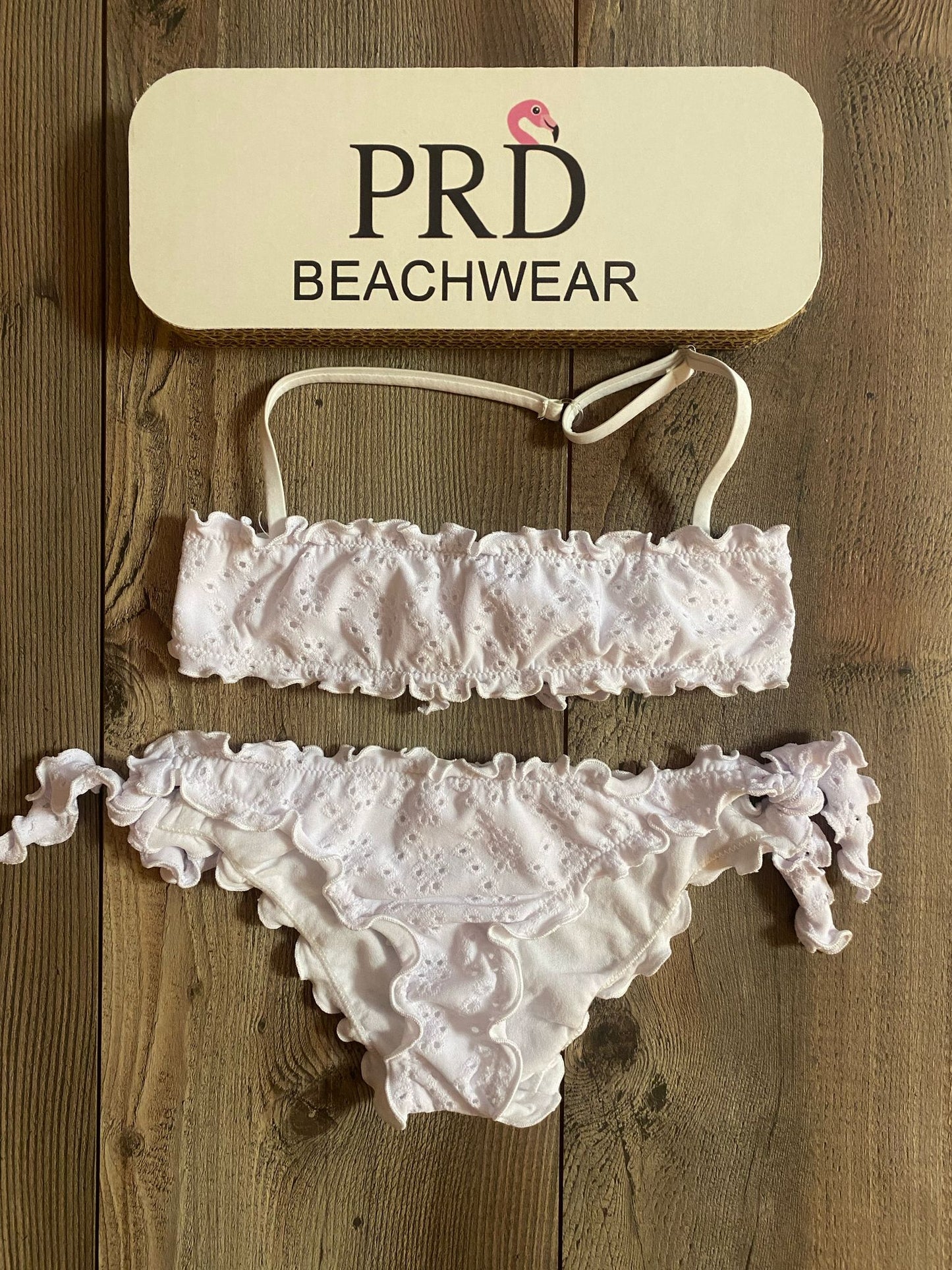 COSTUME BIKINI FASCIA SANGALLO BIANCO - PRD