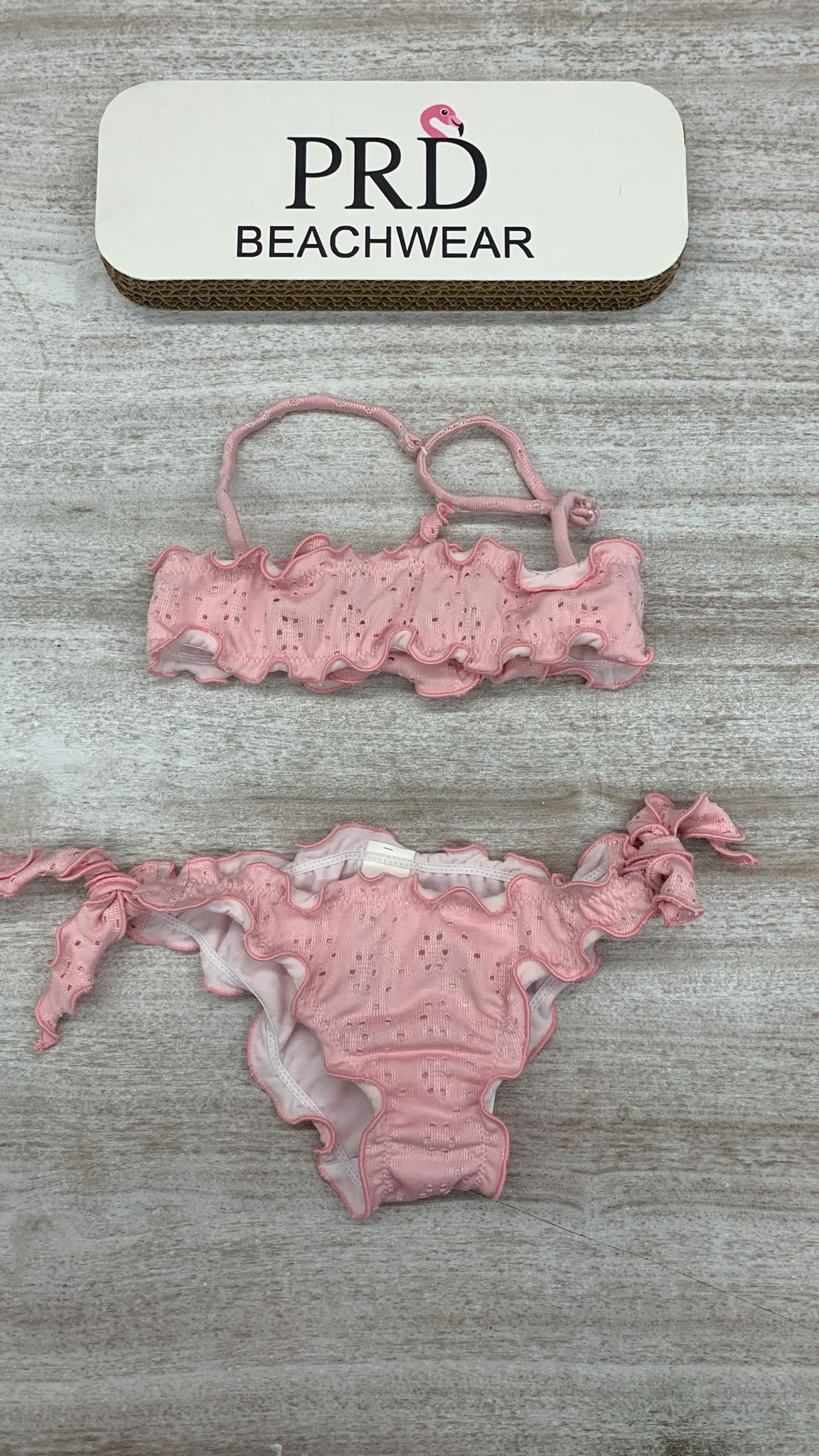 COSTUME BIKINI FASCIA SANGALLO ROSA - PRD