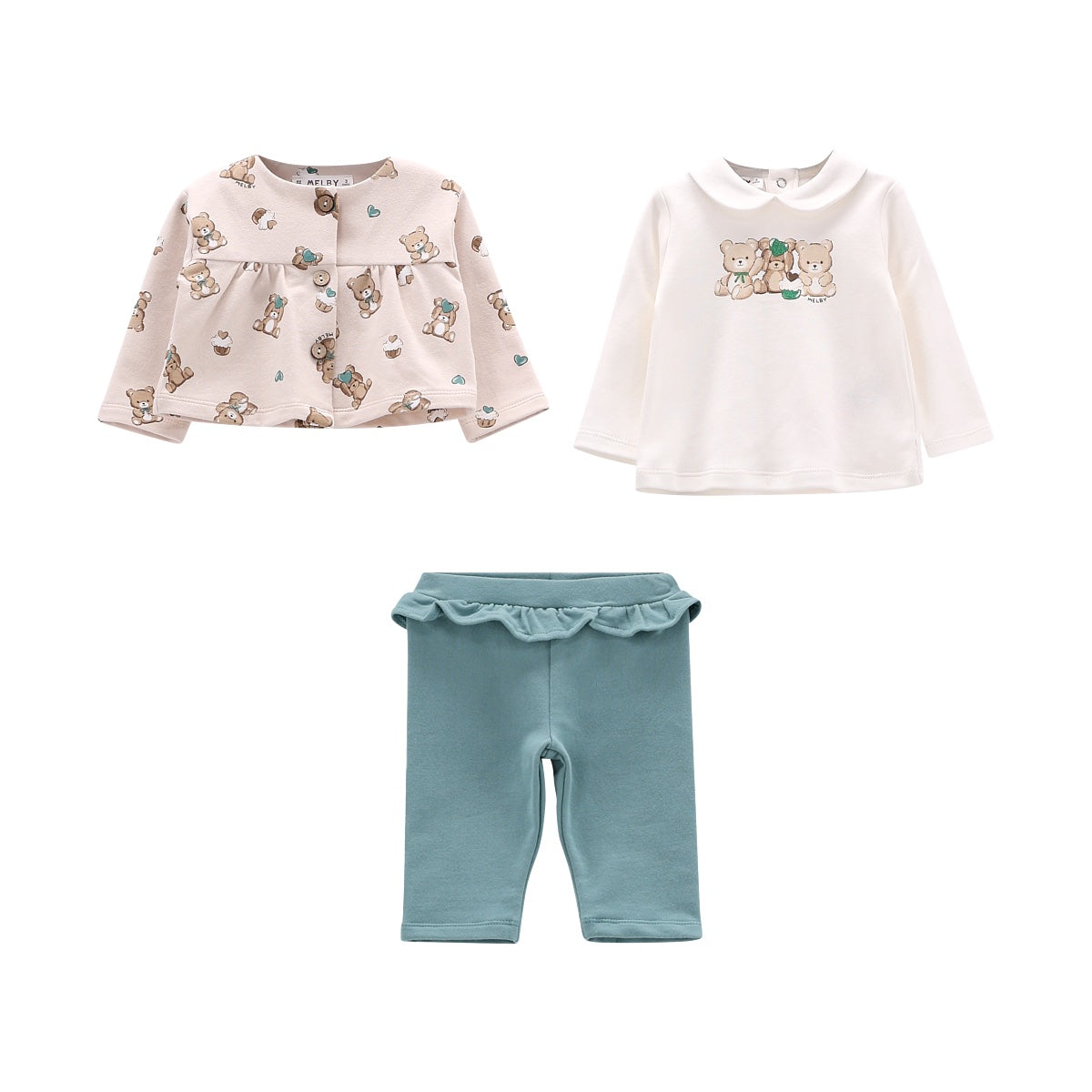 COMPLETO FELPA STRETCH INVERNALE E INTERLOCK NEONA