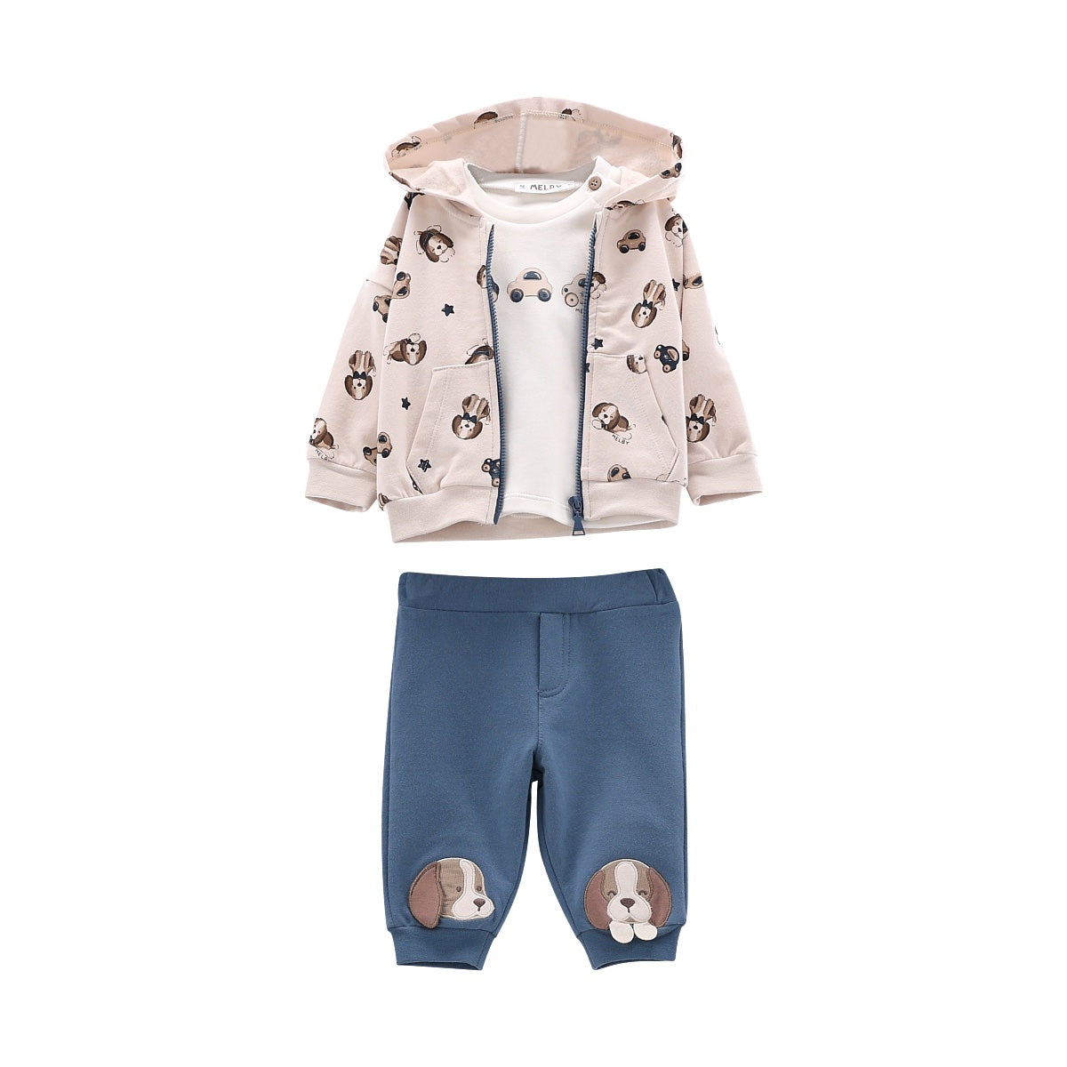 COMPLETO FELPA STRETCH  INTERLOCK NEONATO