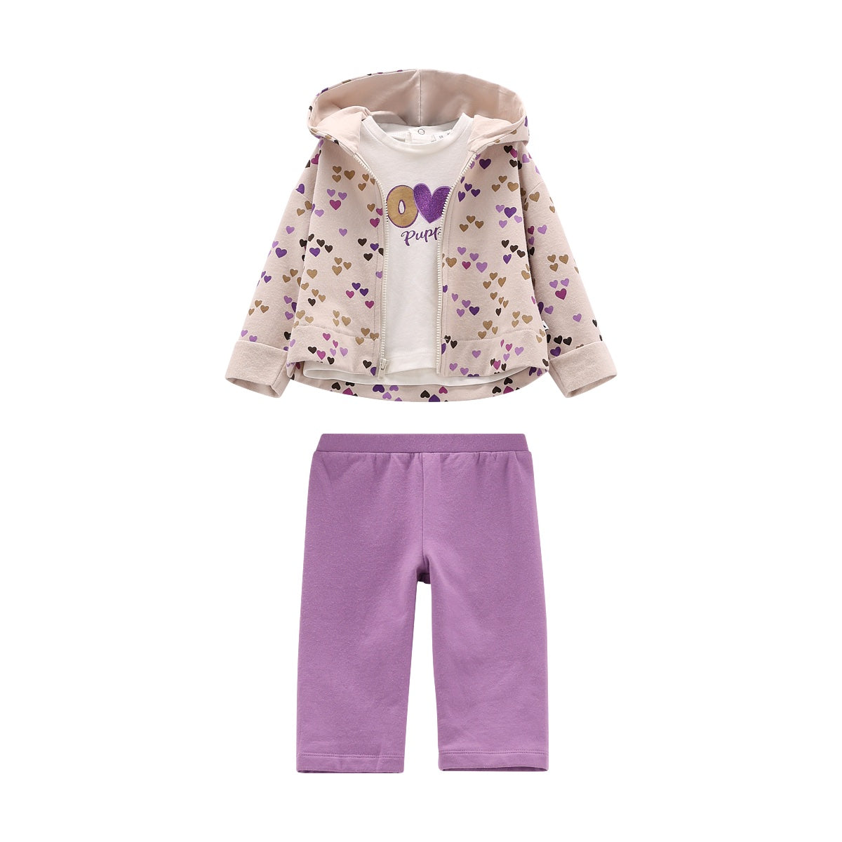 COMPLETO FELPA E JERSEY STRETCH 3 PZ