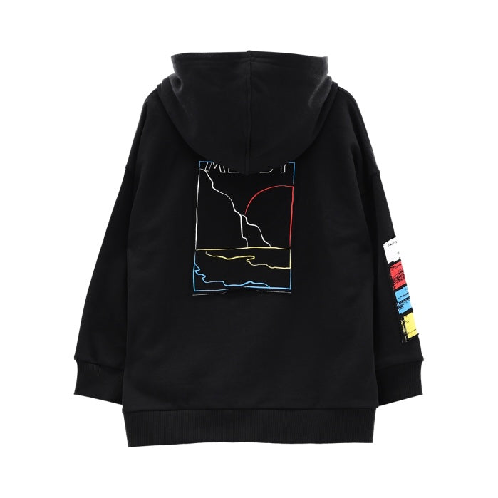 FELPA CON CAPPUCCIO E ZIP RAGAZZO