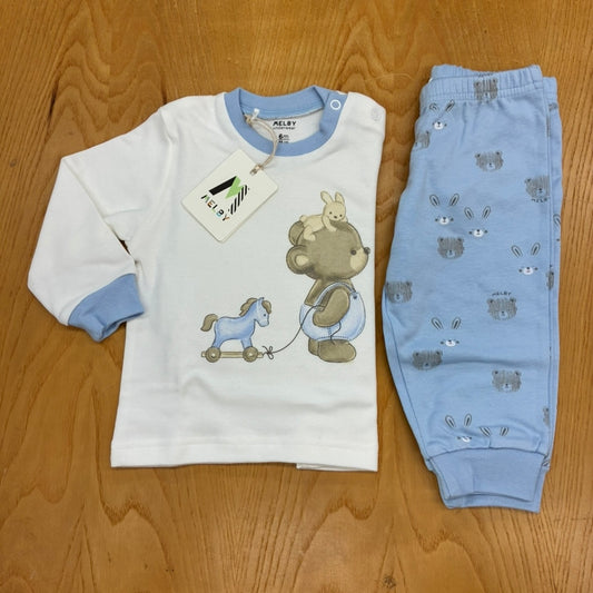 PIGIAMA LUNGO INTERLOCK NEONATO