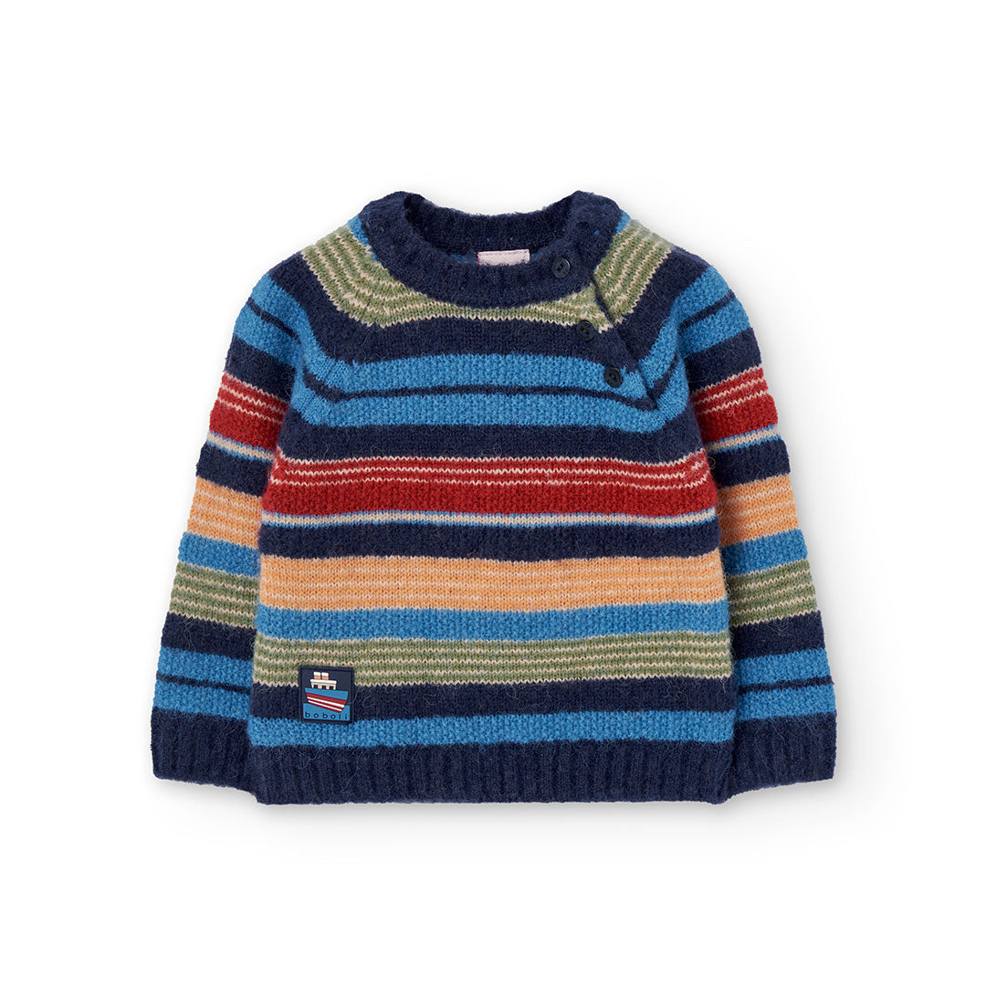 Maglione maglieria a righe per bimbo