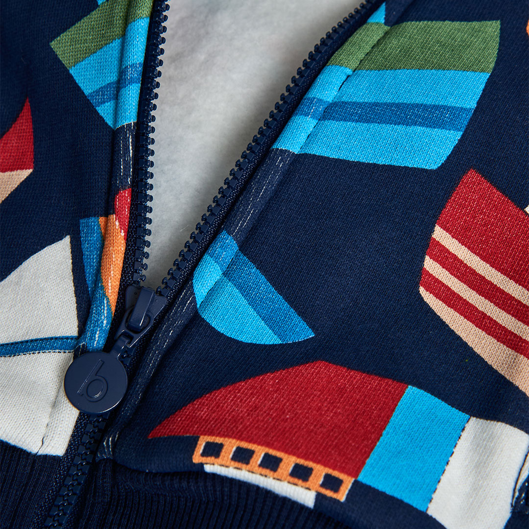 Giacca felpata stampato per neonati -BCI