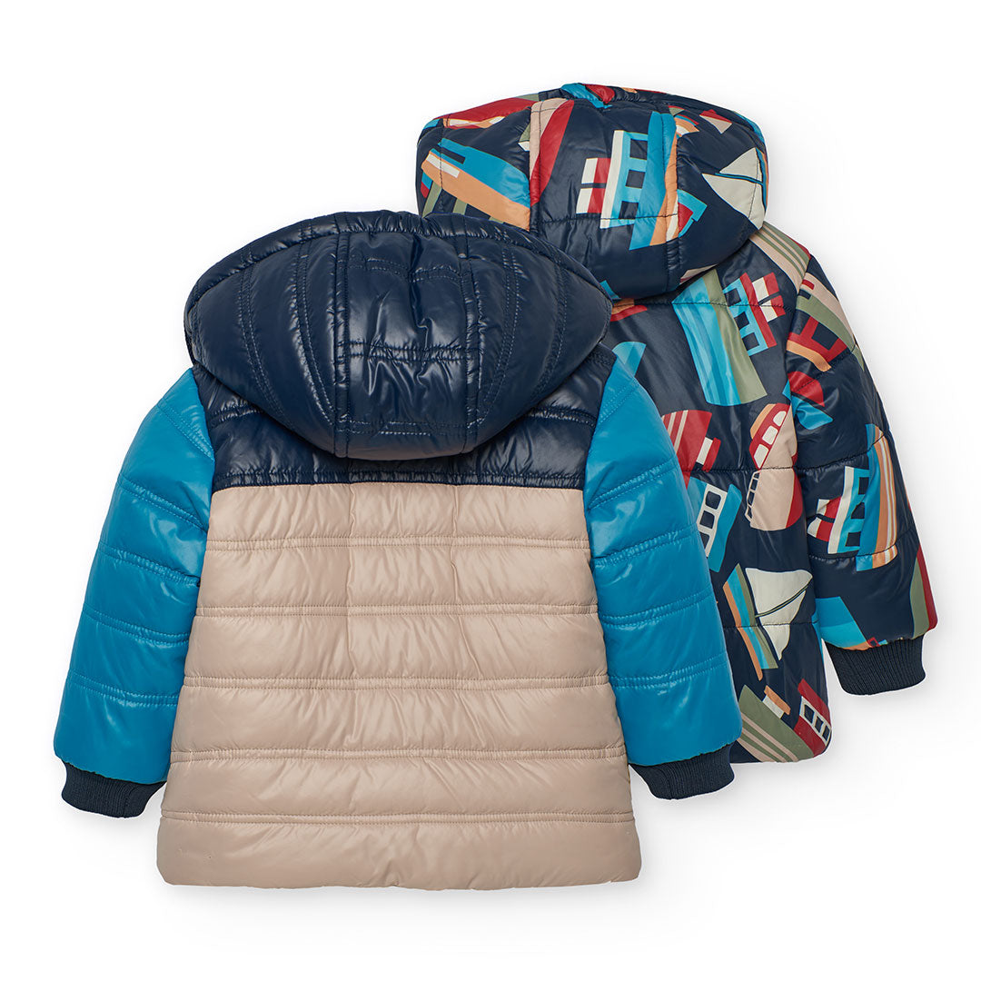 Parka reversibile per bimbo