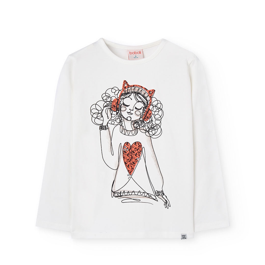 Maglietta jersey elastico per ragazza -BCI