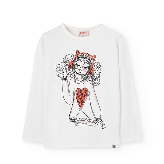 Maglietta jersey elastico per ragazza -BCI