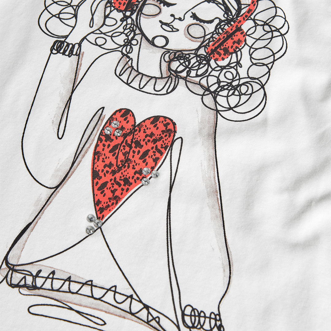 Maglietta jersey elastico per ragazza -BCI