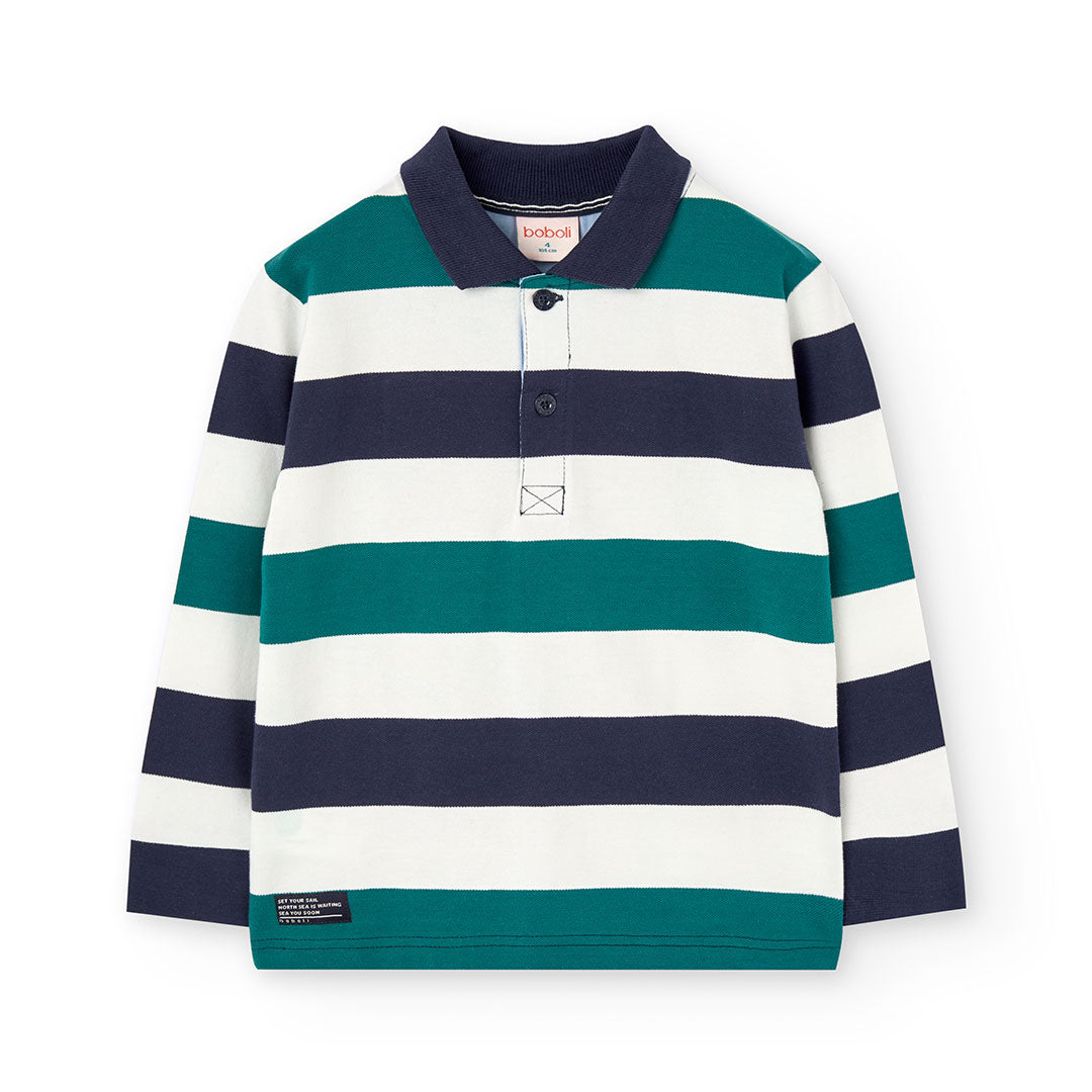 Polo piquet a righe per ragazzo -BCI