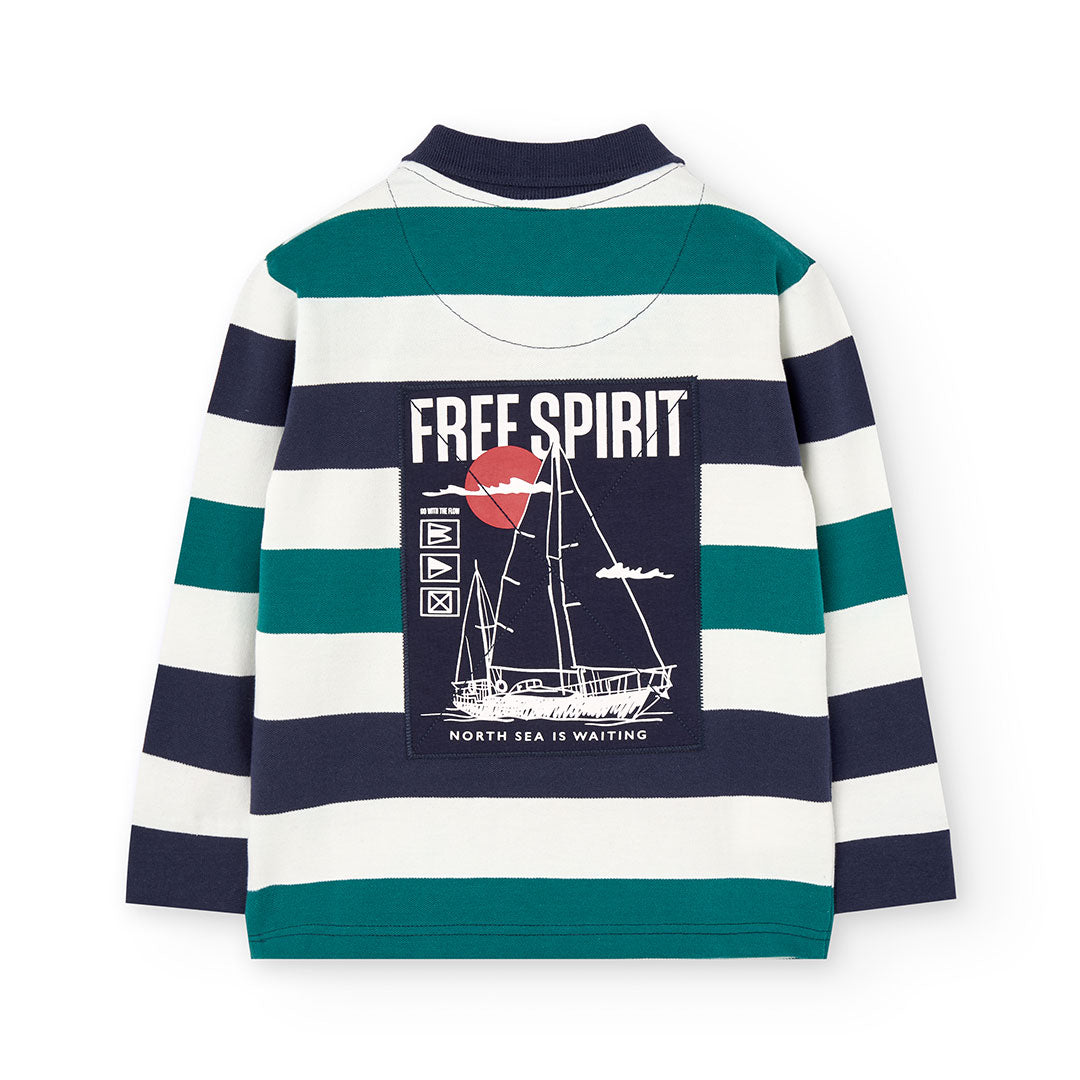 Polo piquet a righe per ragazzo -BCI