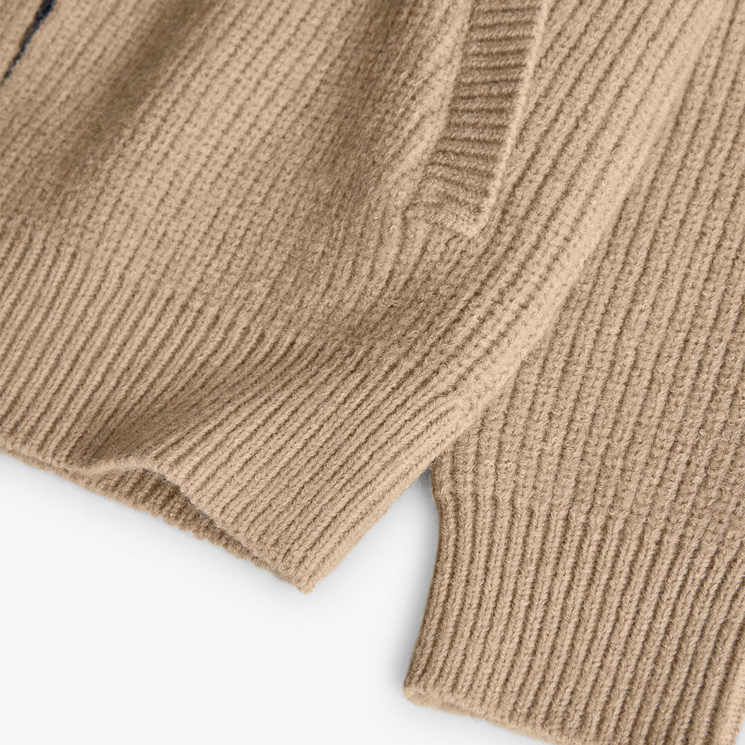 Giacchetta tricot con cappuccio per ragazzo