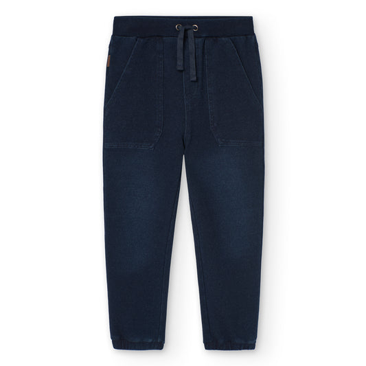 Pantaloni felpati denim per ragazzo -BCI