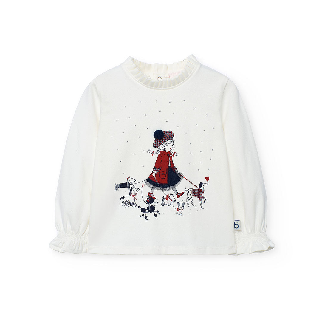 Maglietta jersey elastico per bimba -BCI