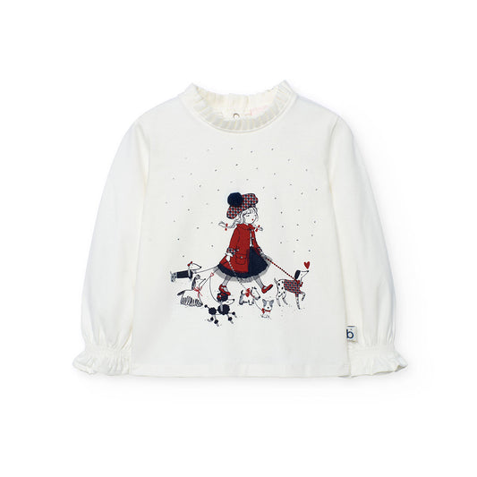 Maglietta jersey elastico per bimba -BCI