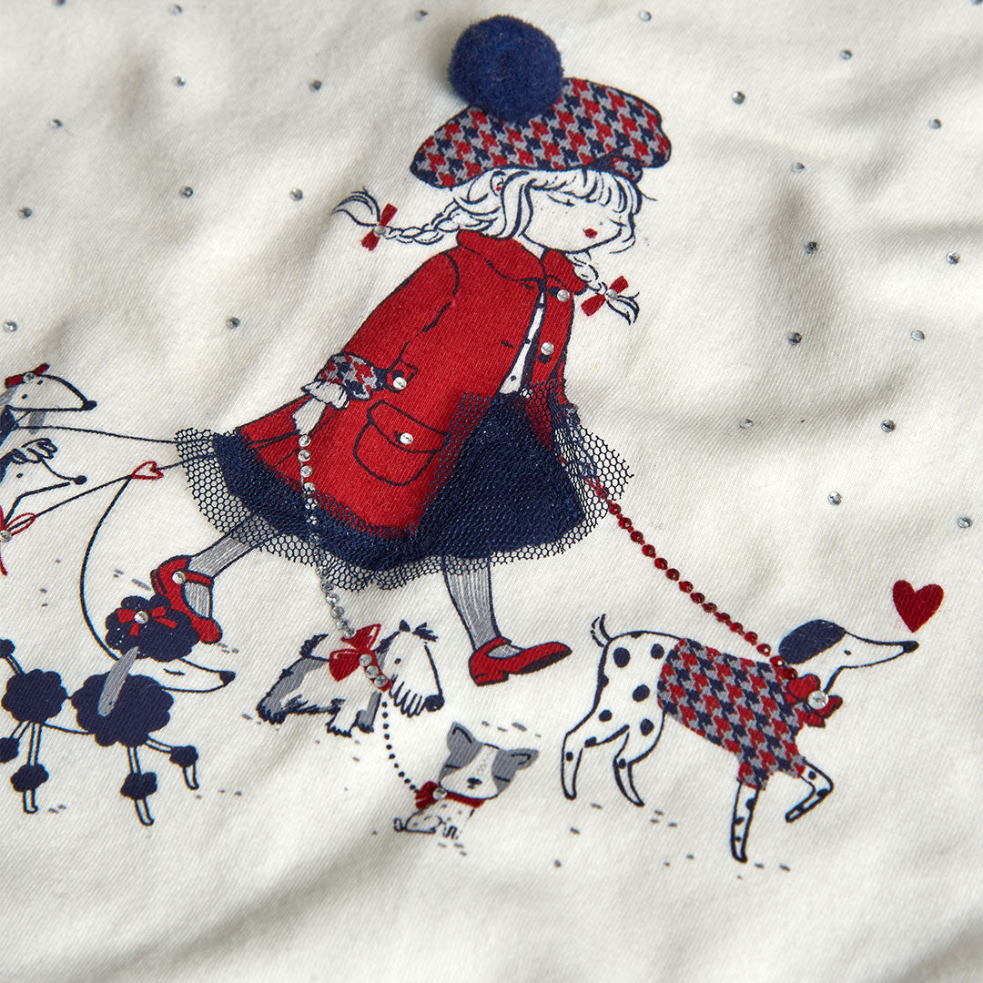 Maglietta jersey elastico per bimba -BCI