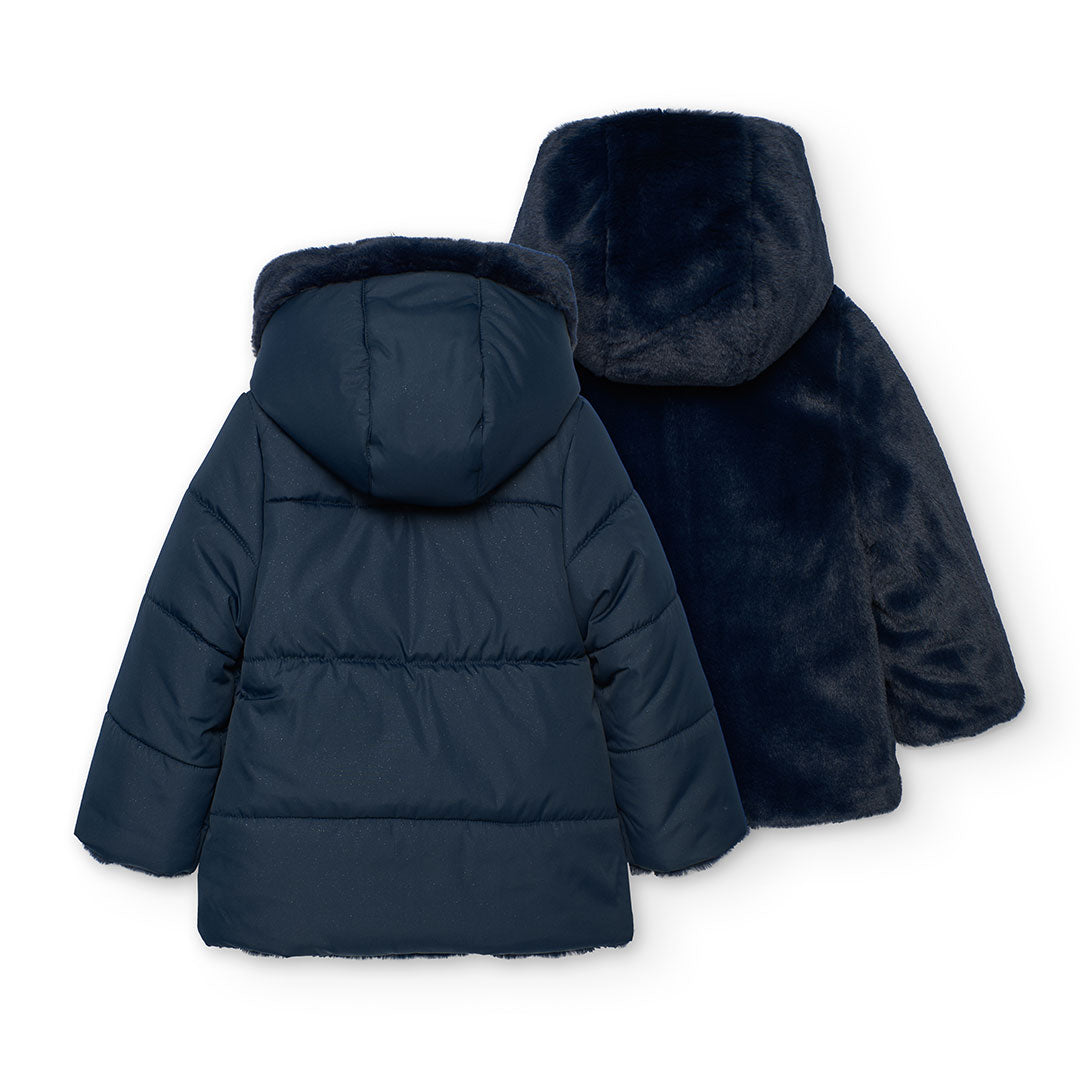 Parka reversibile per bimba