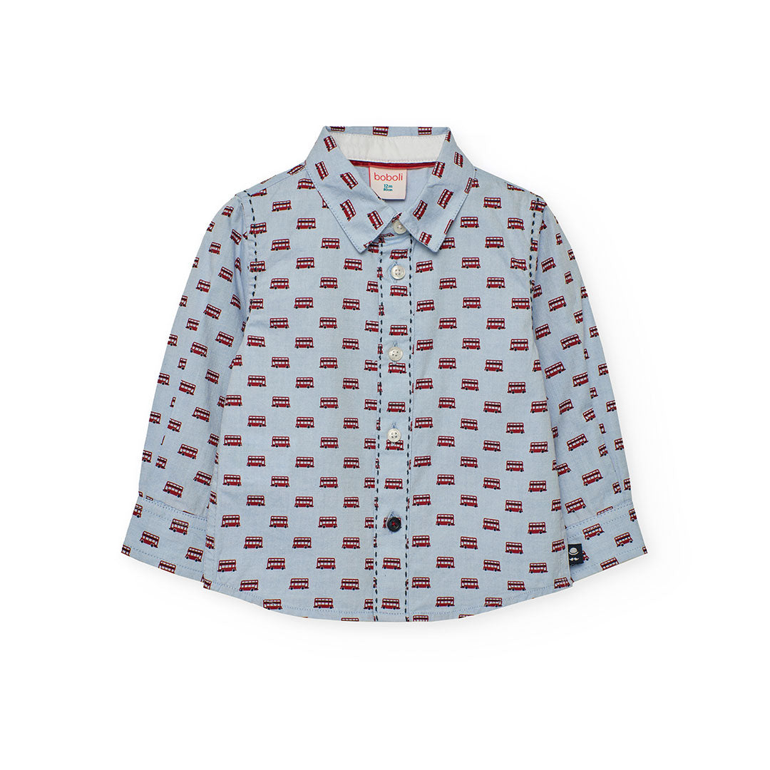 Camicia oxford manica lunga per neonati -BCI