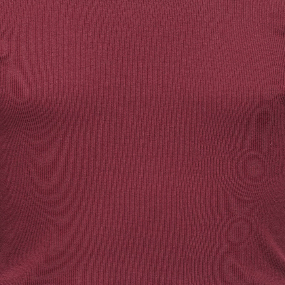 Maglietta Bordeaux Cropped - Only Kids