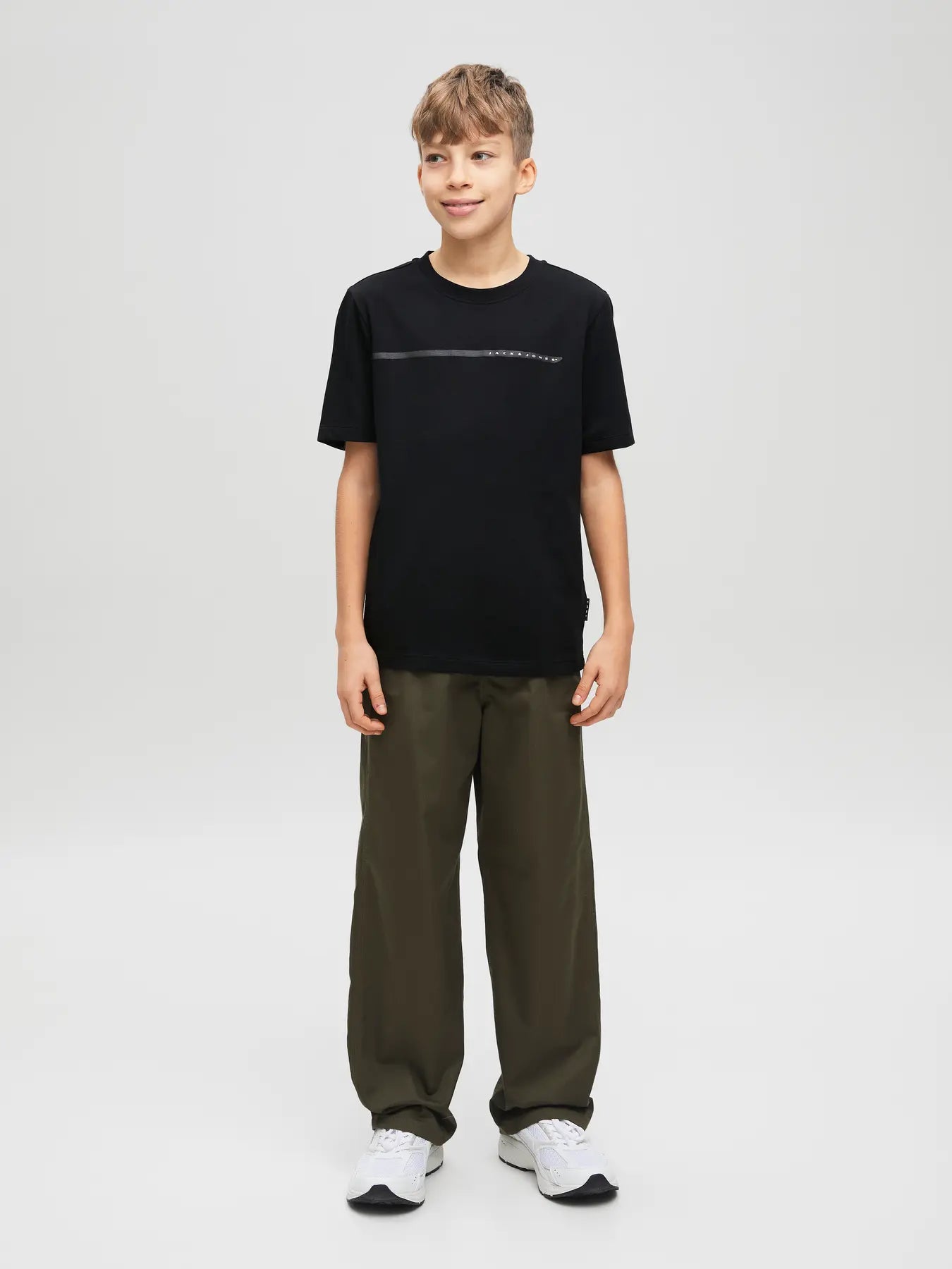 T-shirt nera con logo - Jack & Jones