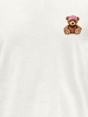 Maglietta bianca orsetto - Only Kids