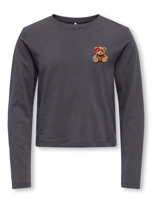 Maglietta grigia orsetto - Only Kids