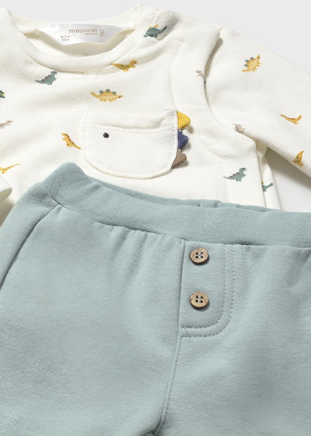 Completo 4 pezzi dinosauro - Mayoral Newborn