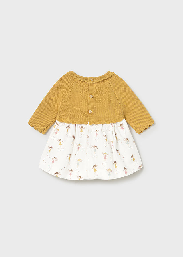 Vestito in tricot e cotone - Mayoral Newborn