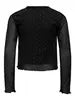 Maglietta in rete nera con strass - Only Kids