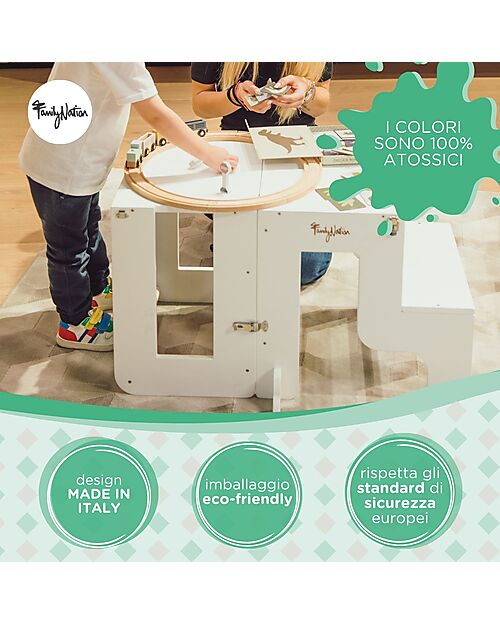 Torre Montessori 3 in 1 - Bianco