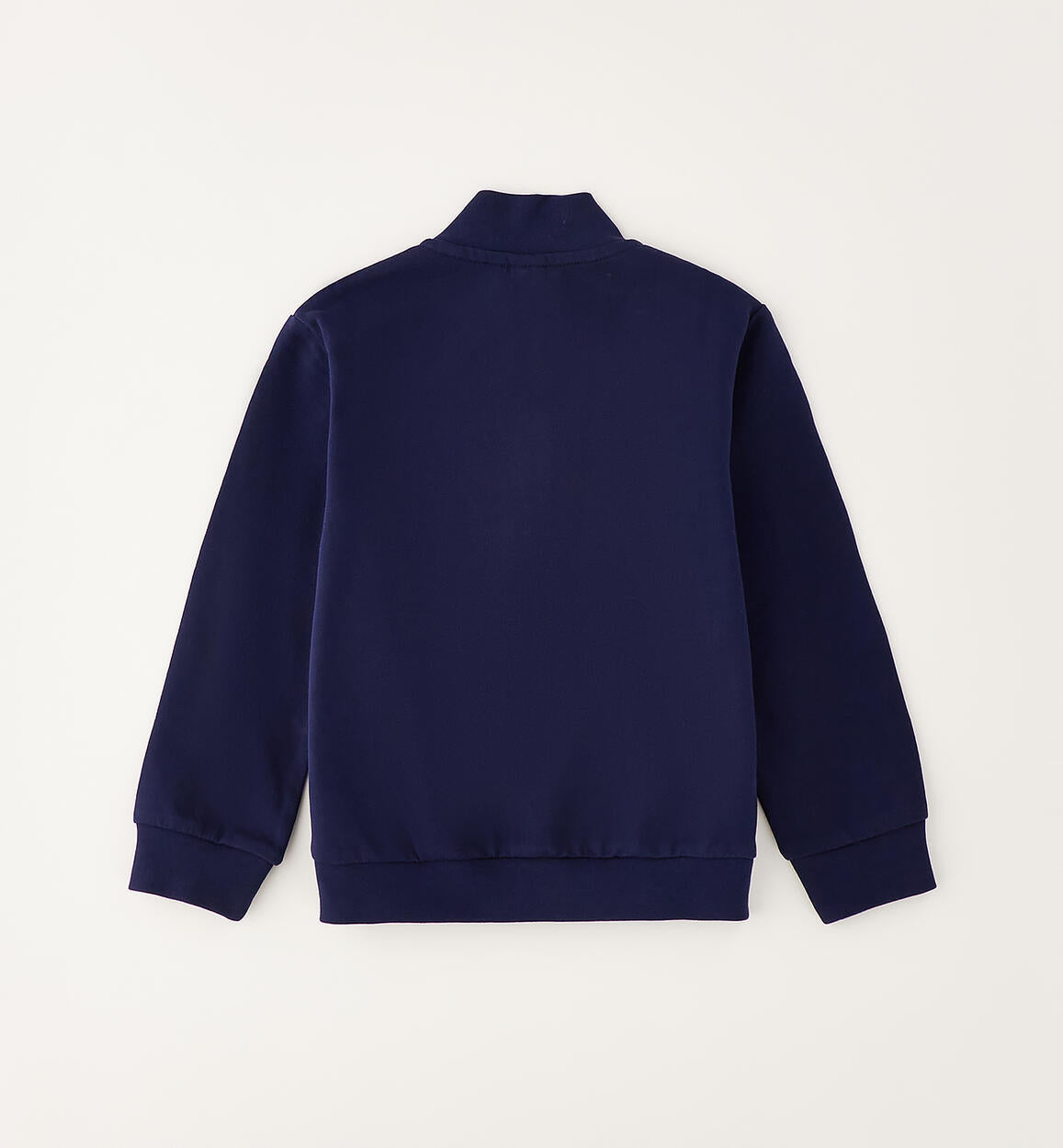 FELPA BLU CON ZIP