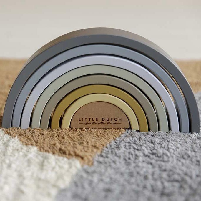 Arcobaleno in legno blu - Little Dutch