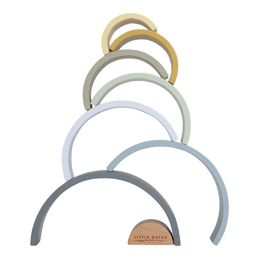 Arcobaleno in legno blu - Little Dutch