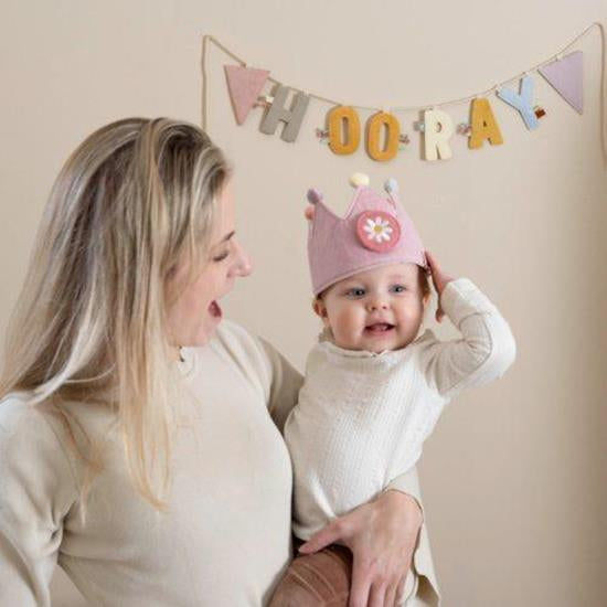 Corona compleanni rosa - Little Dutch