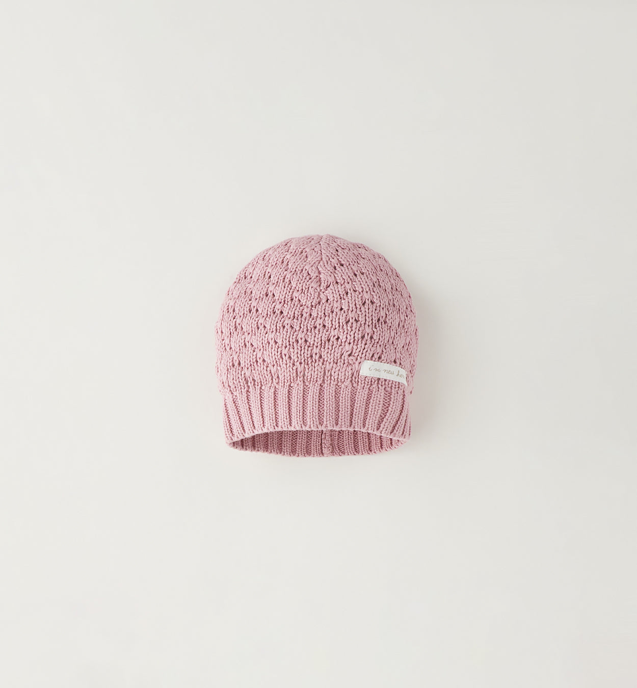 CAPPELLINO IN TRICOT ROSA