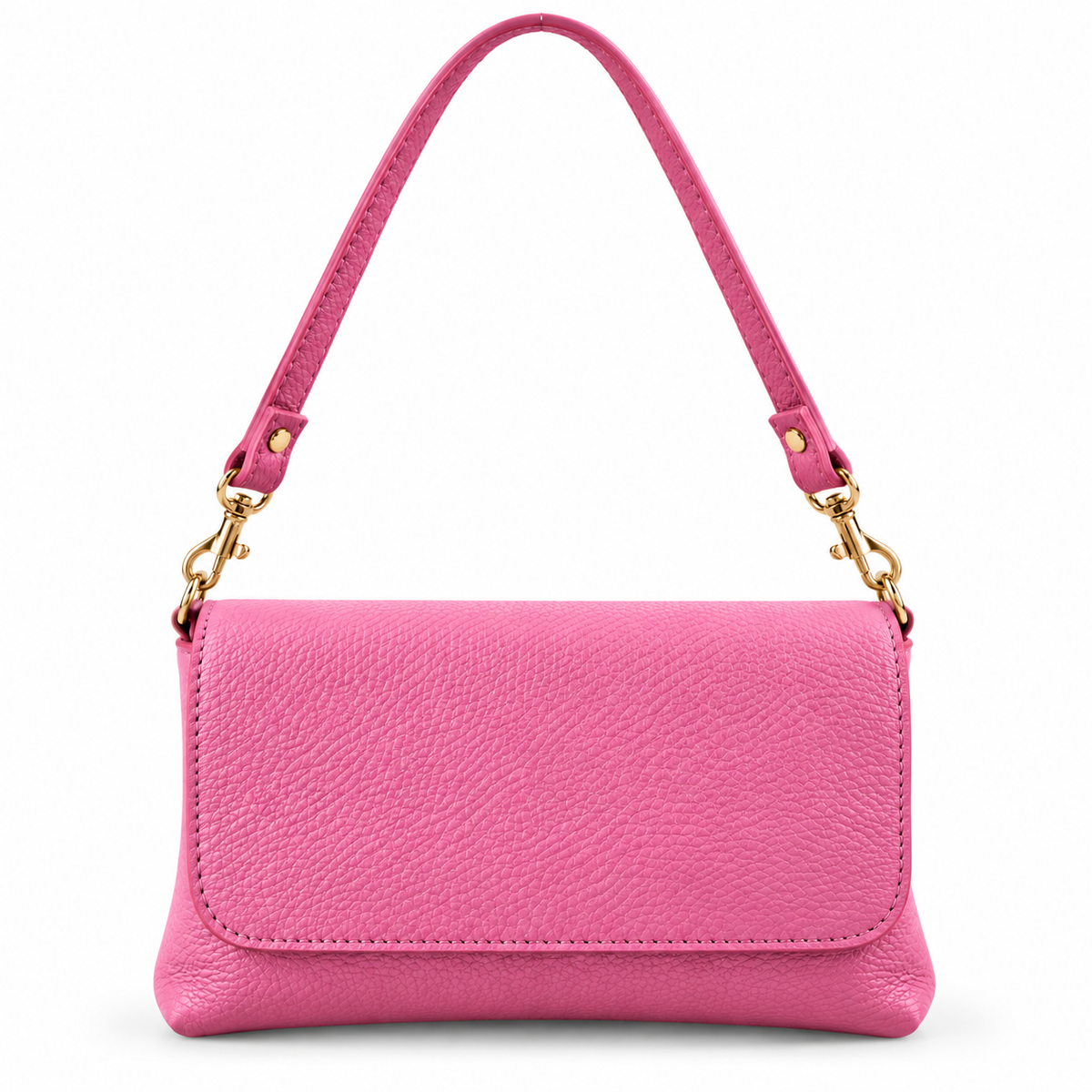 Borsa a tracolla effetto martellato ROSA CONFETTO