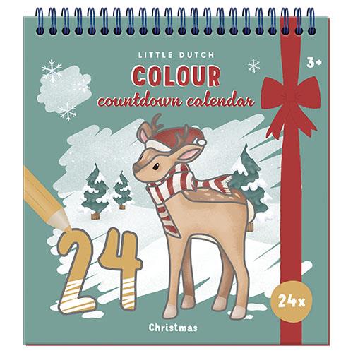 Calendario dell'avvento da colorare