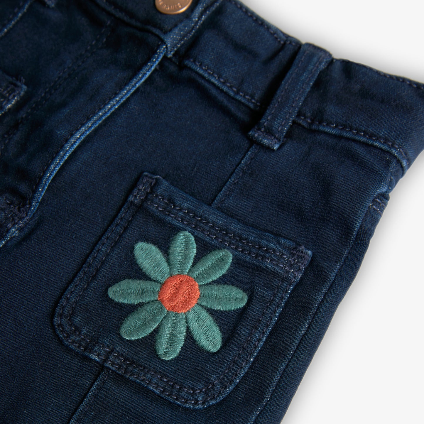 Jeans con fiori - BOBOLI