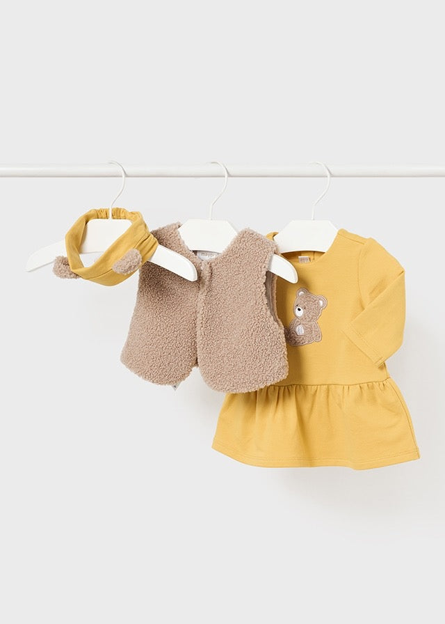 Abitino orsetto e cardigan - Mayoral Newborn