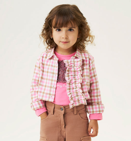 Camicia a quandri bimba - iDO