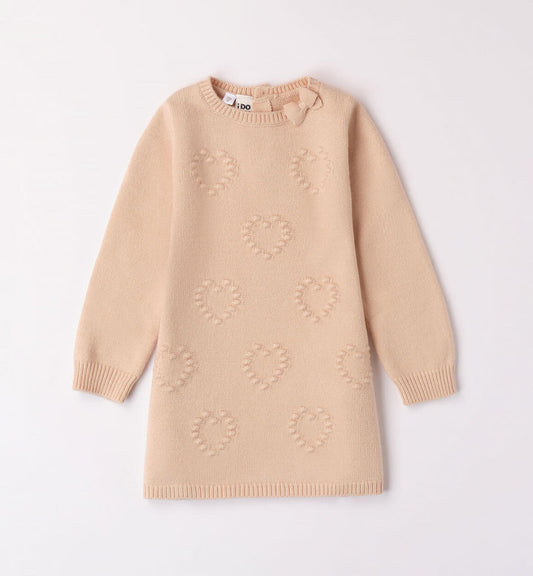 Abito in tricot con cuori - iDO