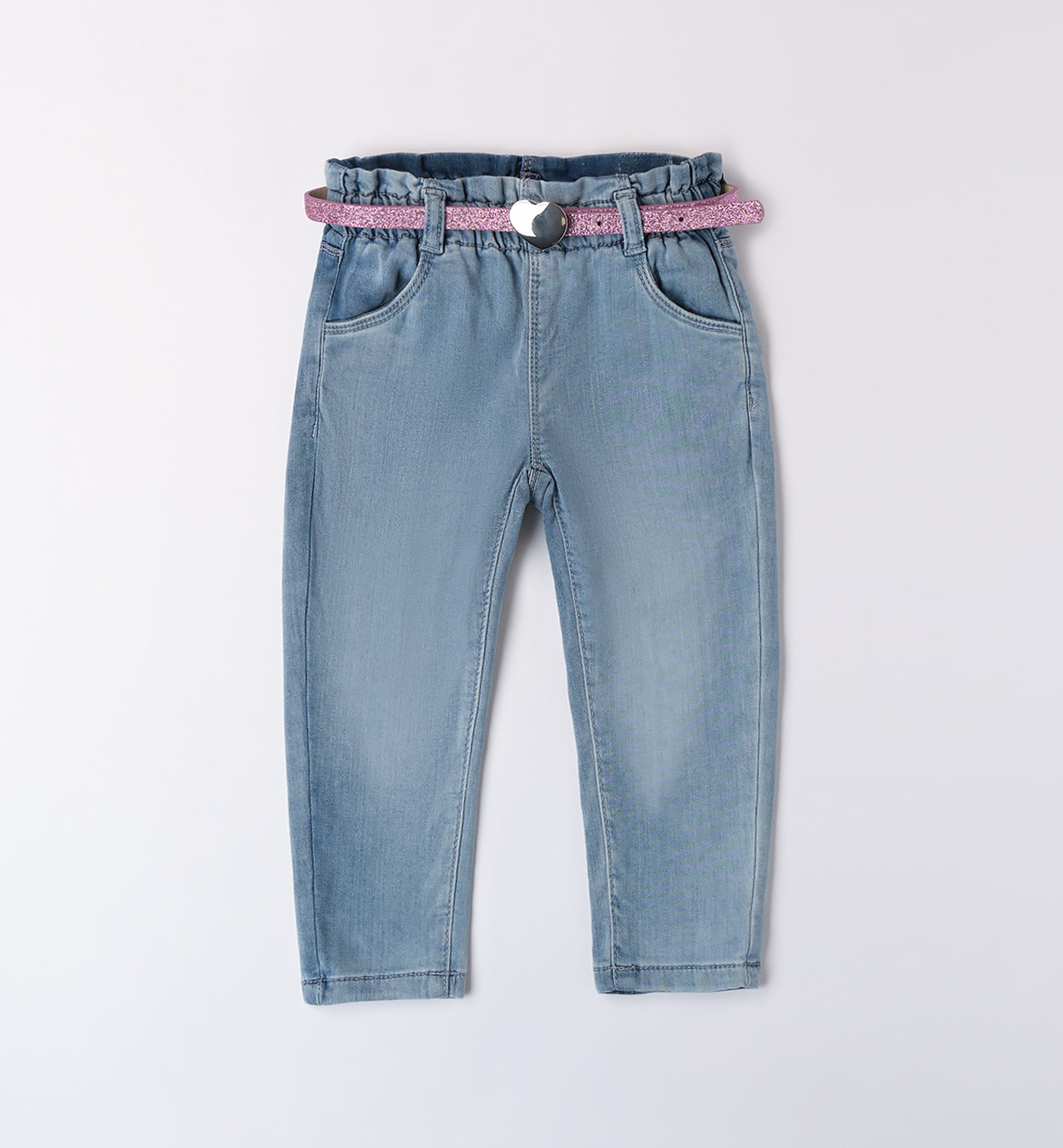 Jeans bimba con cintura a cuore - iDO