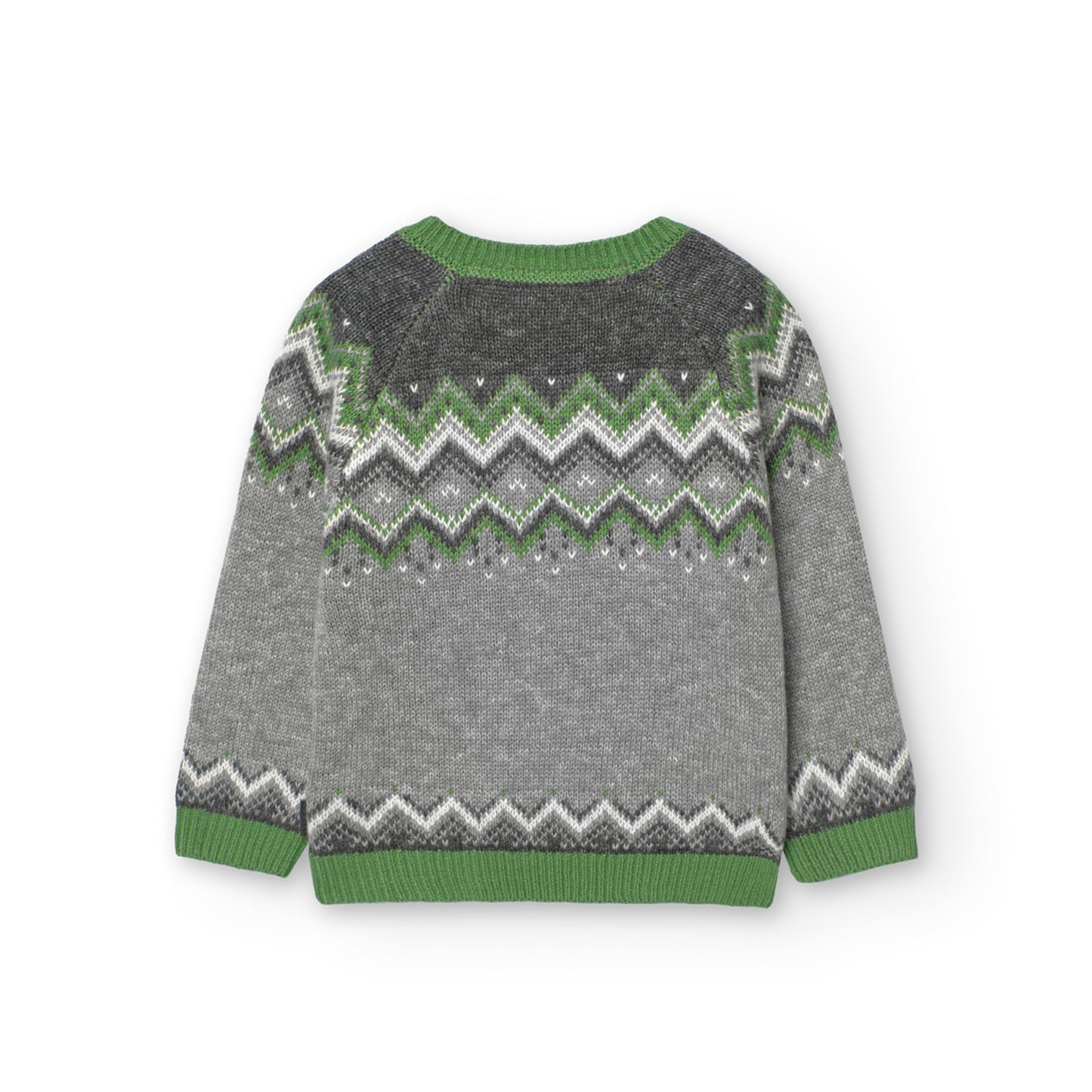 Maglione verde e grigio - BOBOLI