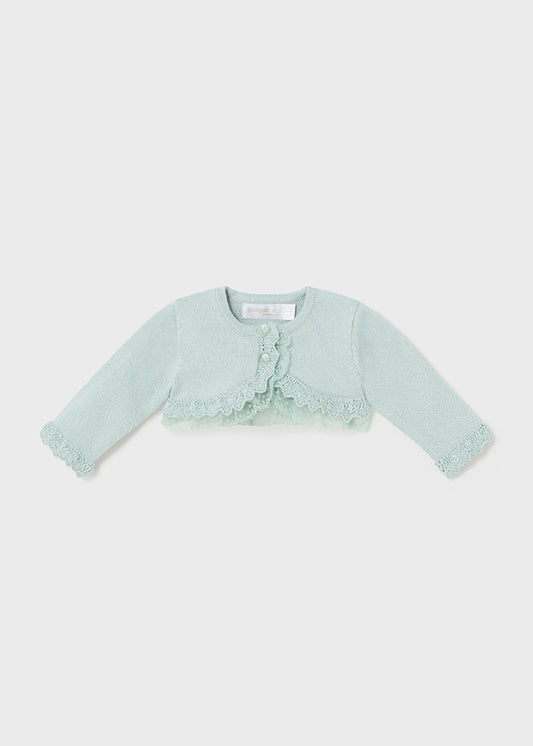 CARDIGAN IN TRICOT VERDE - Mayoral Newborn