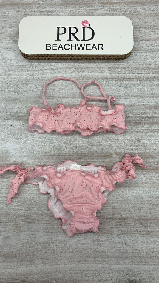 COSTUME BIKINI FASCIA SANGALLO ROSA - PRD